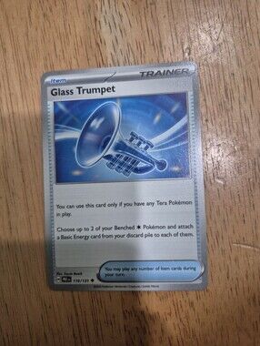 QTY 9 Glass Trumpet Pokémon Trainer Item Card